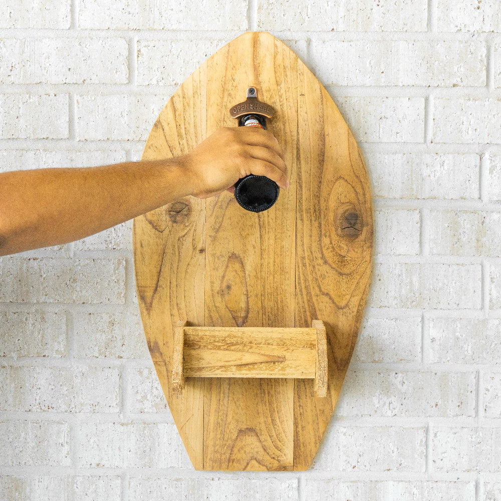 Surfboard Wall Bottle Opener