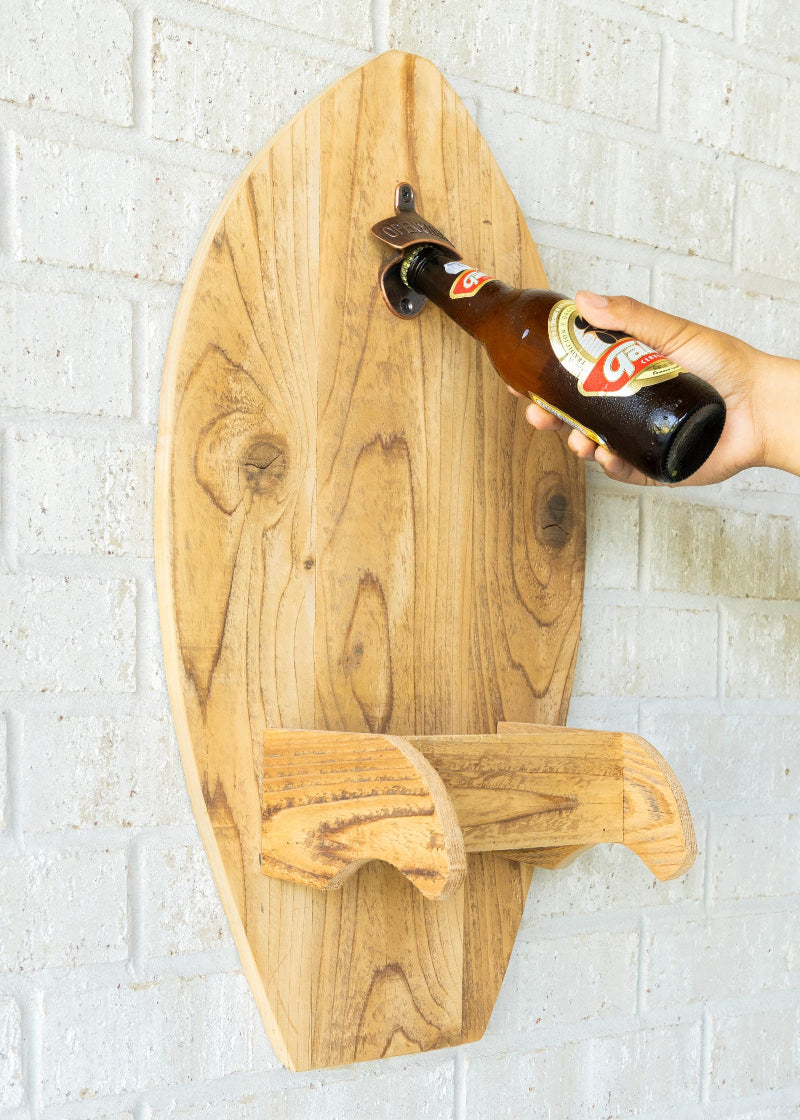 Surfboard Wall Bottle Opener