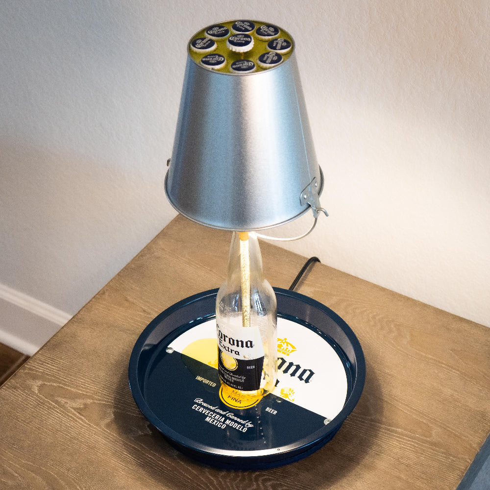 Corona Bottle Lamp with Cap Catcher