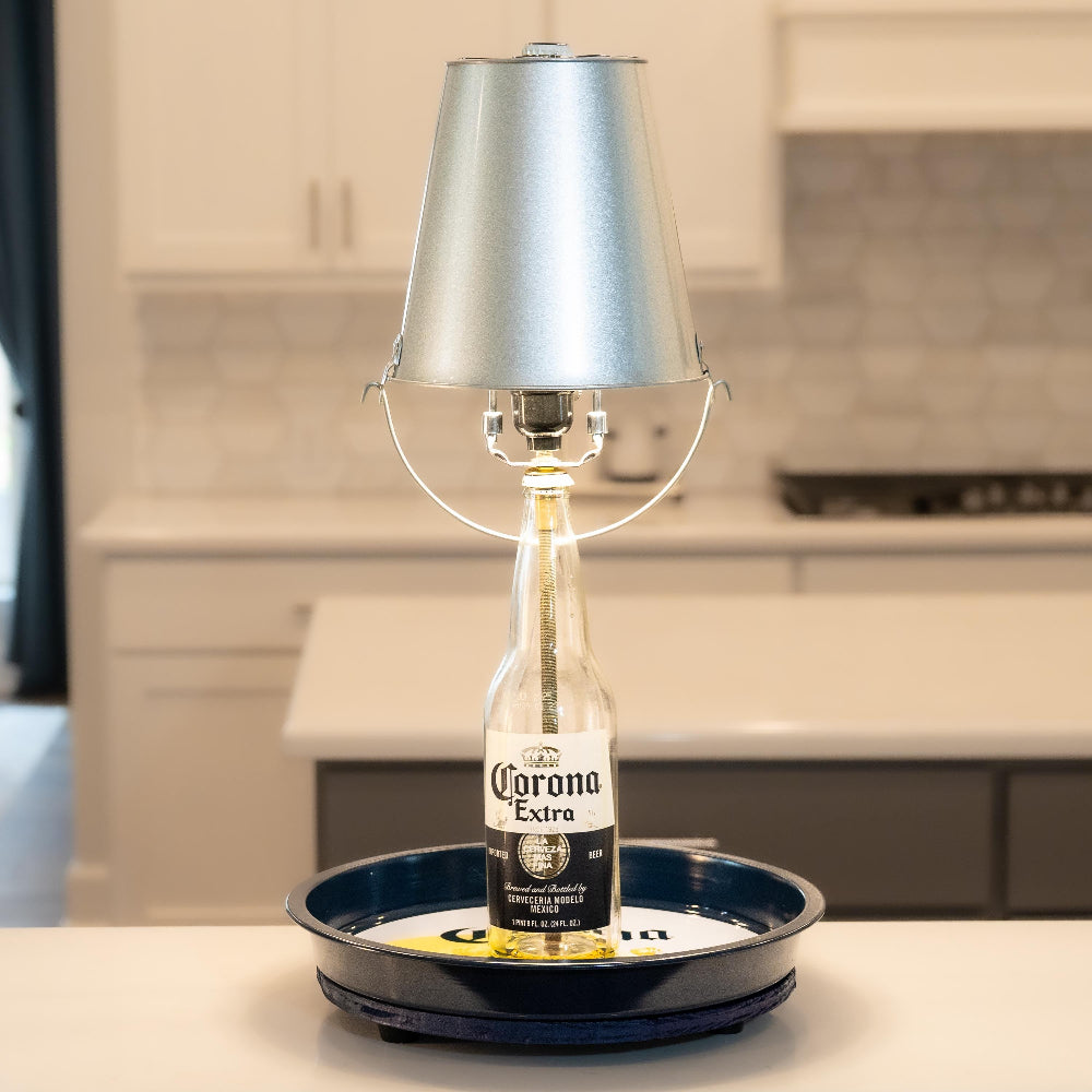 Corona Bottle Lamp with Cap Catcher