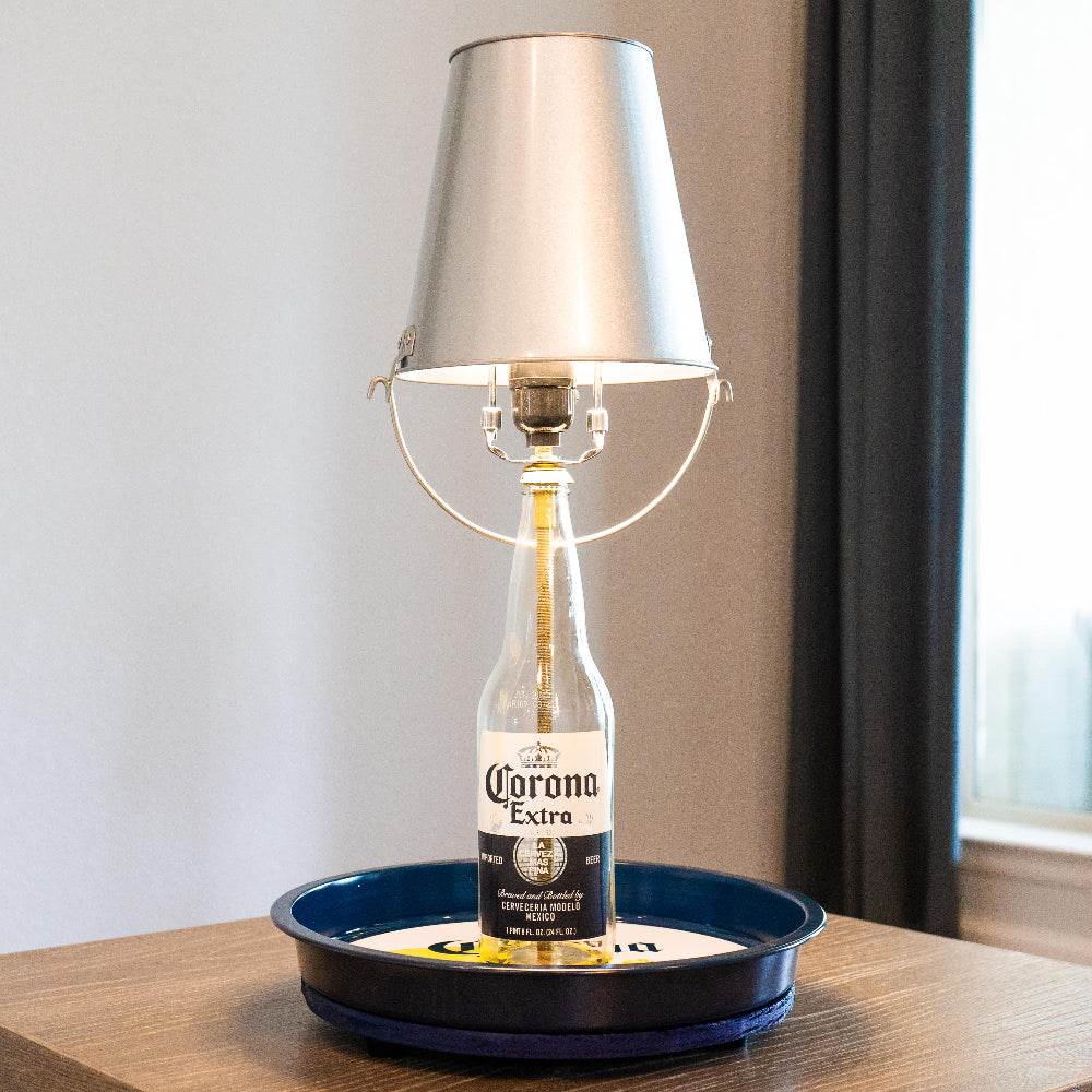 Corona Bottle Lamp with Cap Catcher