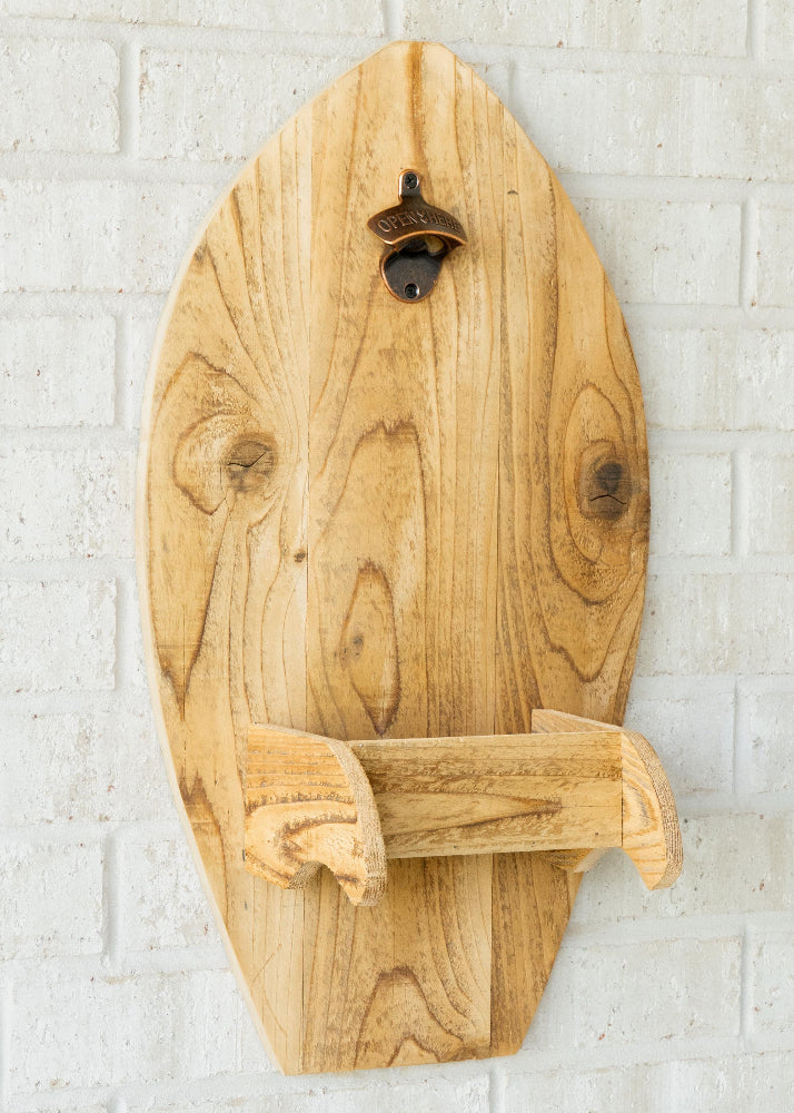 Surfboard Wall Bottle Opener