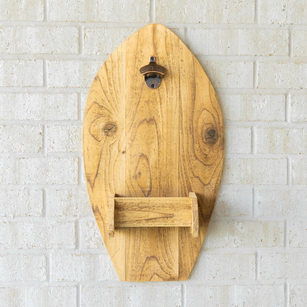 Surfboard Wall Bottle Opener
