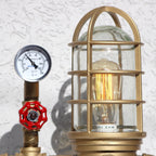 Industrial Gold Lamp