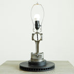 Table lamp with unique design on a white background