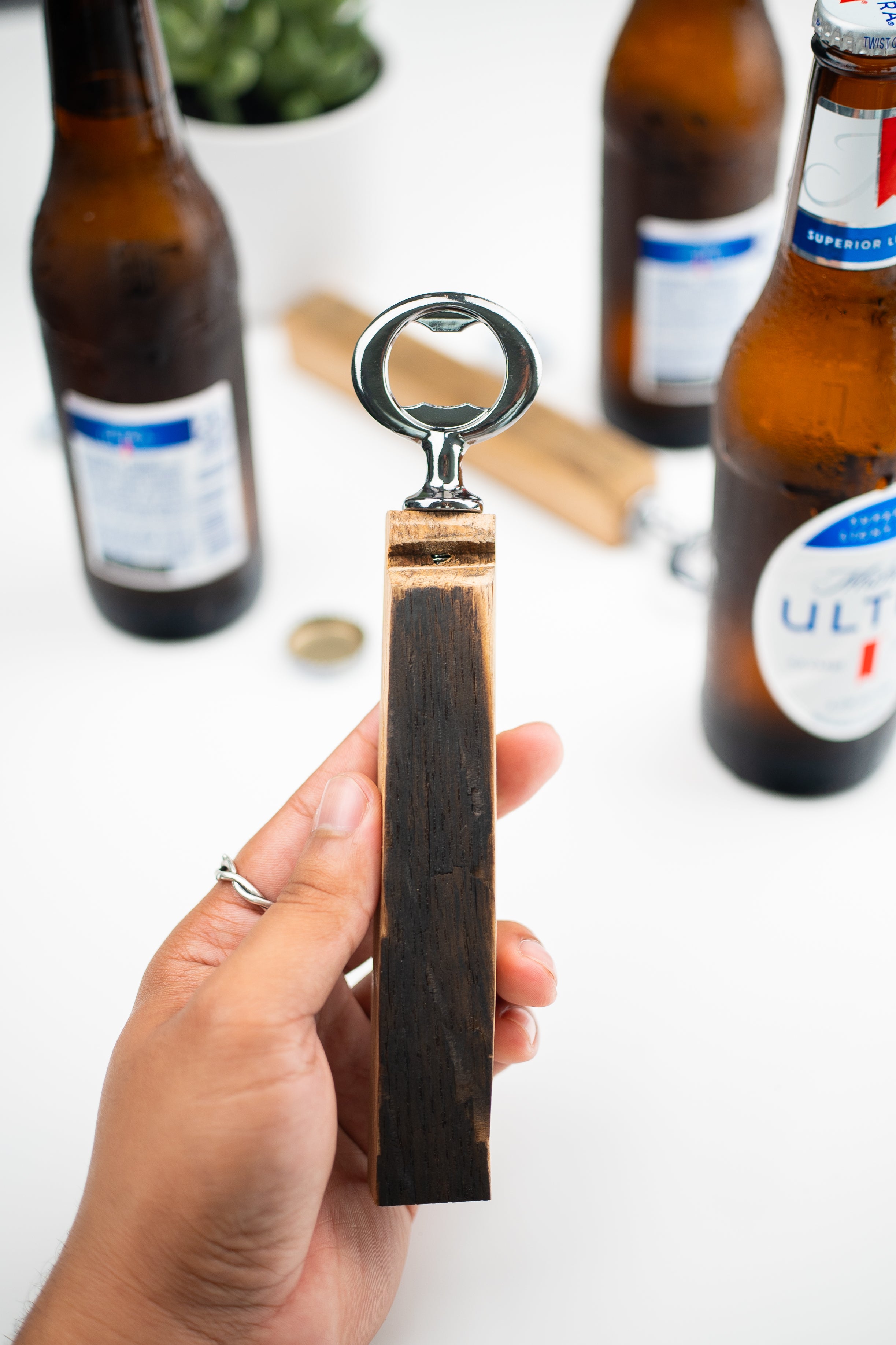 Wine Barrel Bottle Opener