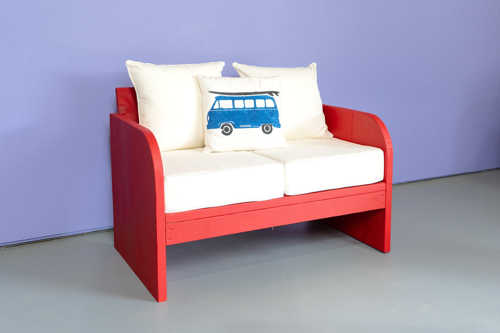 Red Lounge Furniture Set