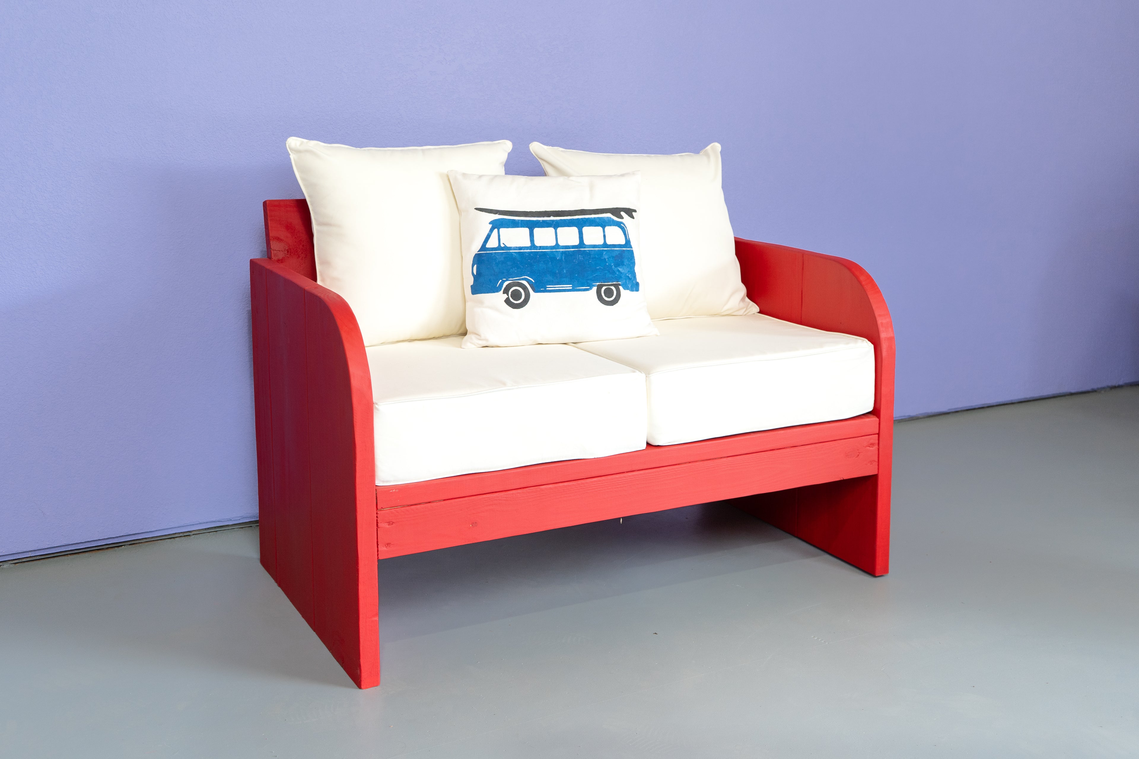 Red Lounge Furniture Set