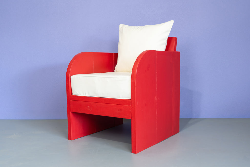 Red Lounge Furniture Set
