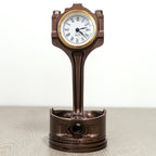Decorative clock with a unique design on a white background