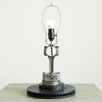 Unique Chevy V8 piston lamp handcrafted from genuine engine components with unique character.