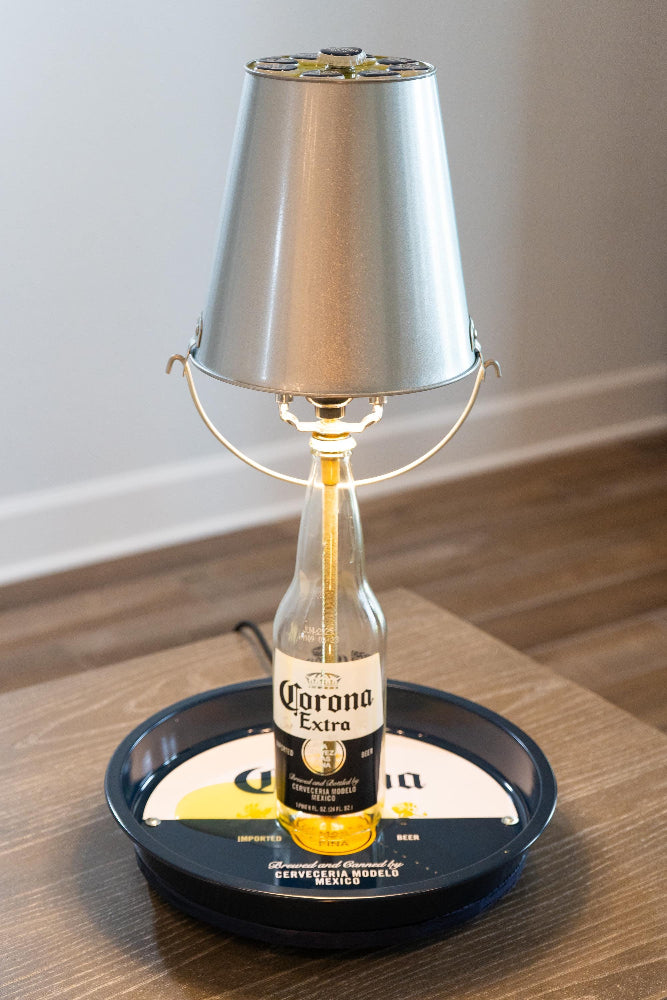Corona Bottle Lamp with Cap Catcher