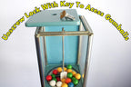 Restored antique Astro gumball machine with original character, featuring minor wear that adds authentic vintage charm.