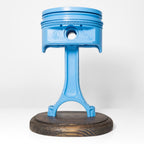 Automotive piston award crafted from authentic engine part for gearheads and car enthusiasts.