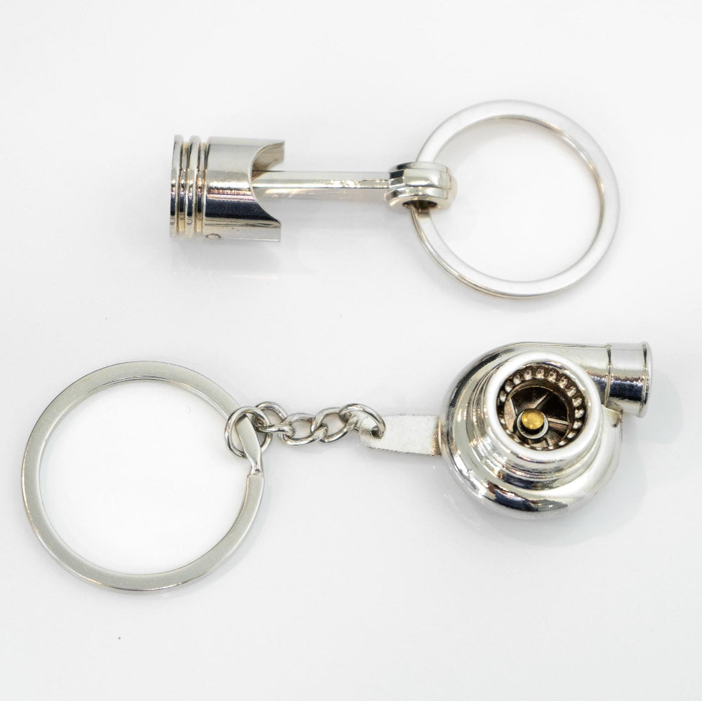 Turbo and Piston keychain Set (2)