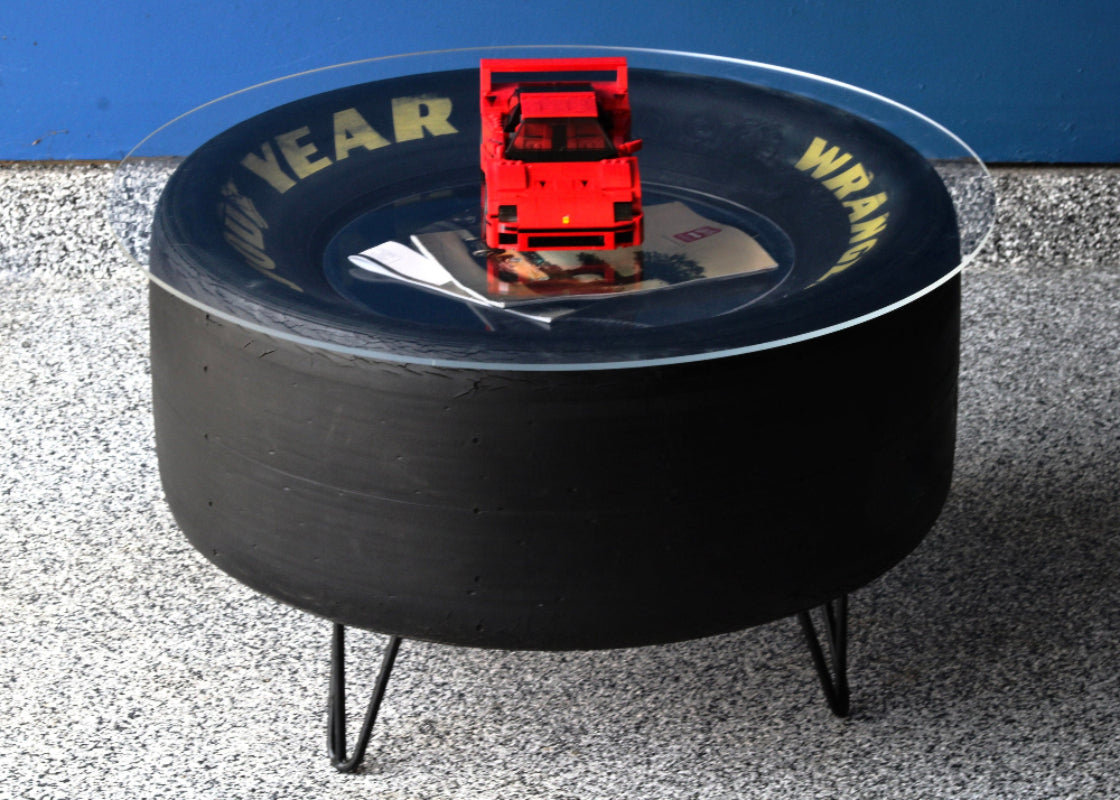 Garage ready racing tire table built for durability and everyday use.