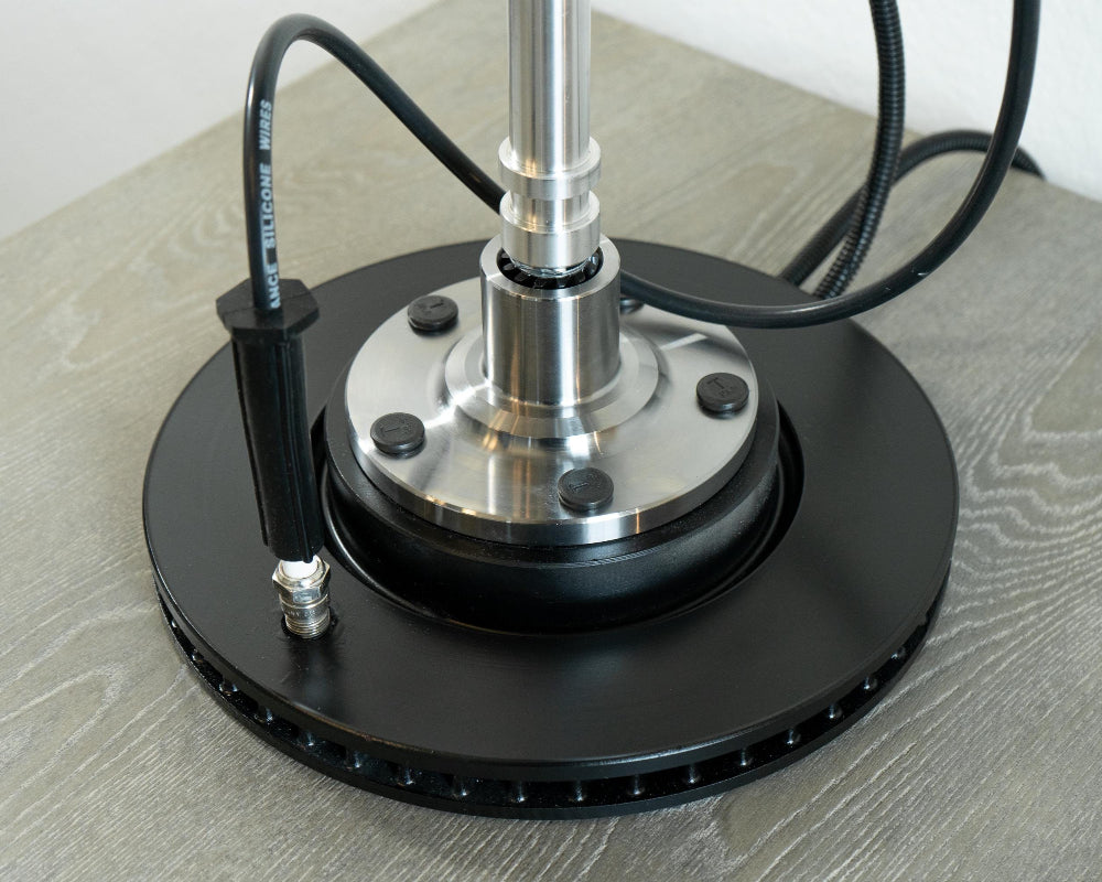 Garage ready distributor lamp designed to feel at home in workshops, man caves, and automotive spaces.