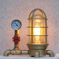 Industrial Gold Lamp
