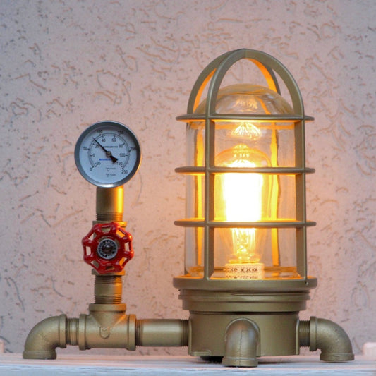 INDUSTRIAL GOLD LAMP