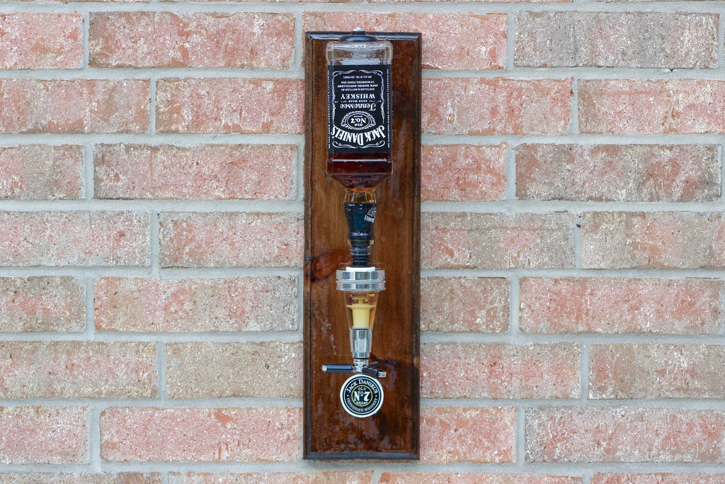 Jack Daniels Wall Liquor Dispenser – Whiskey Pour for Home Bar | Wall-Mounted Bar Decor | Optics For Bar