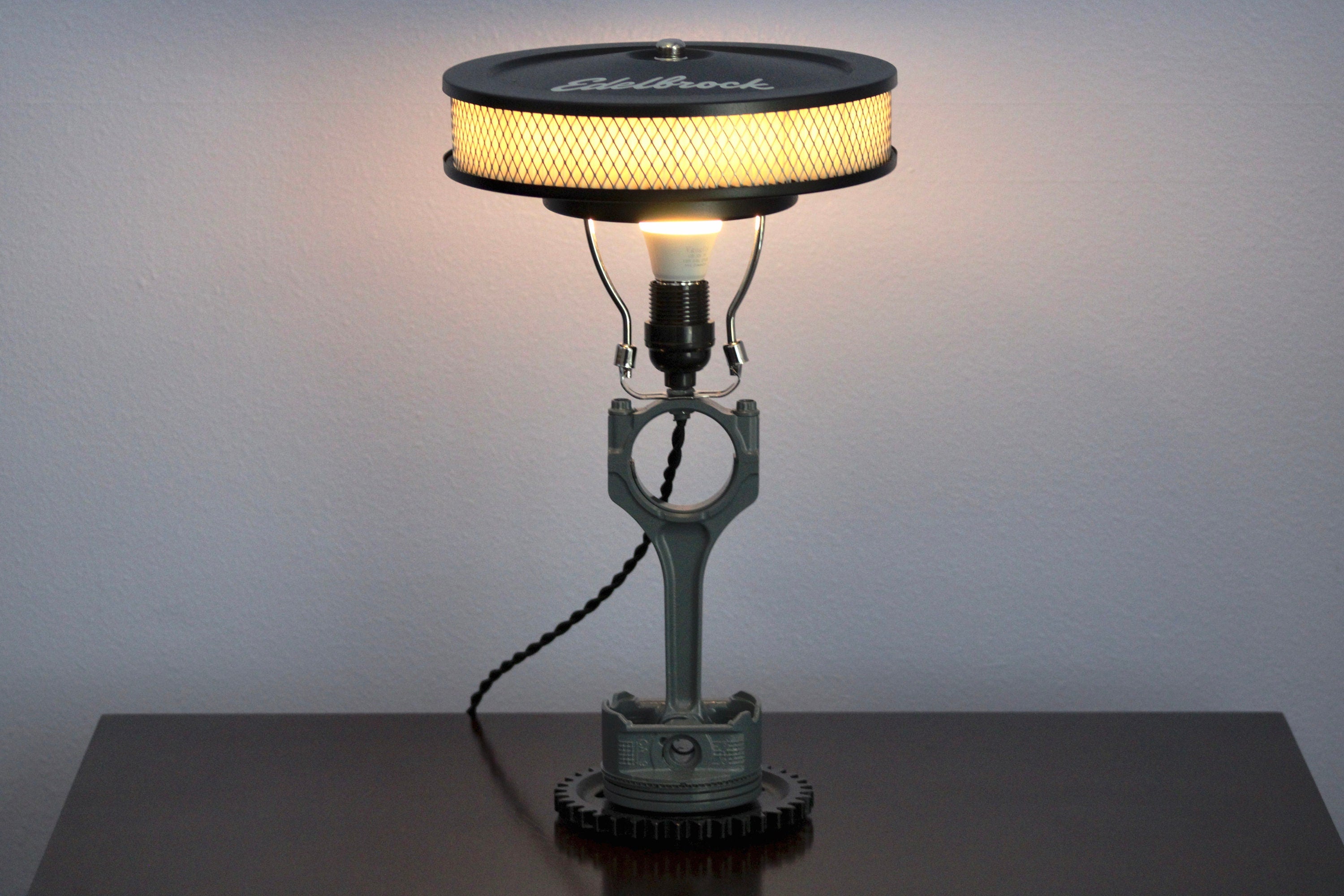 Chevy Piston Lamp - Car Parts Decor | Car Home Lamp | Engine Art