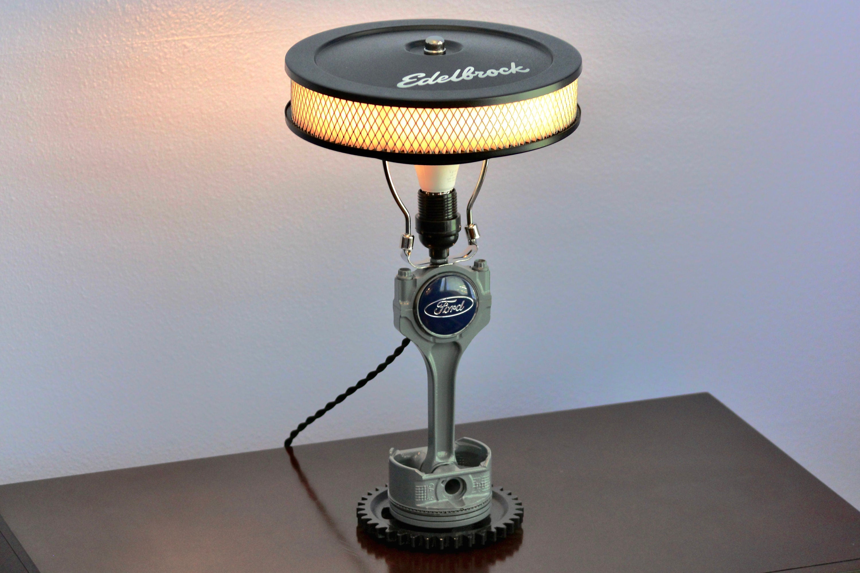 Chevy Piston Lamp - Car Parts Decor | Car Home Lamp | Engine Art
