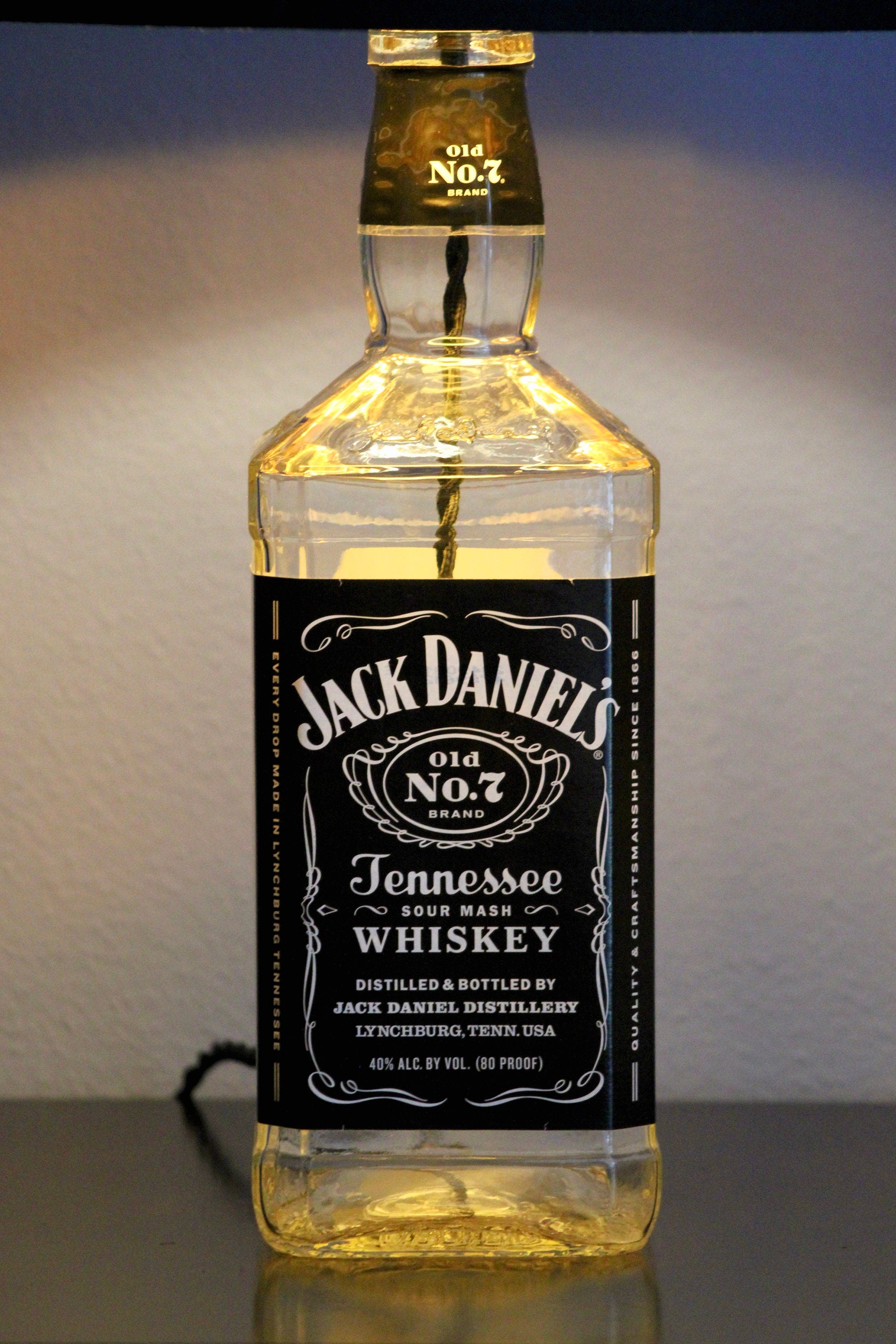 Jack Daniel's Lamp - Liquor Home Decor | Whiskey Bar Lamp