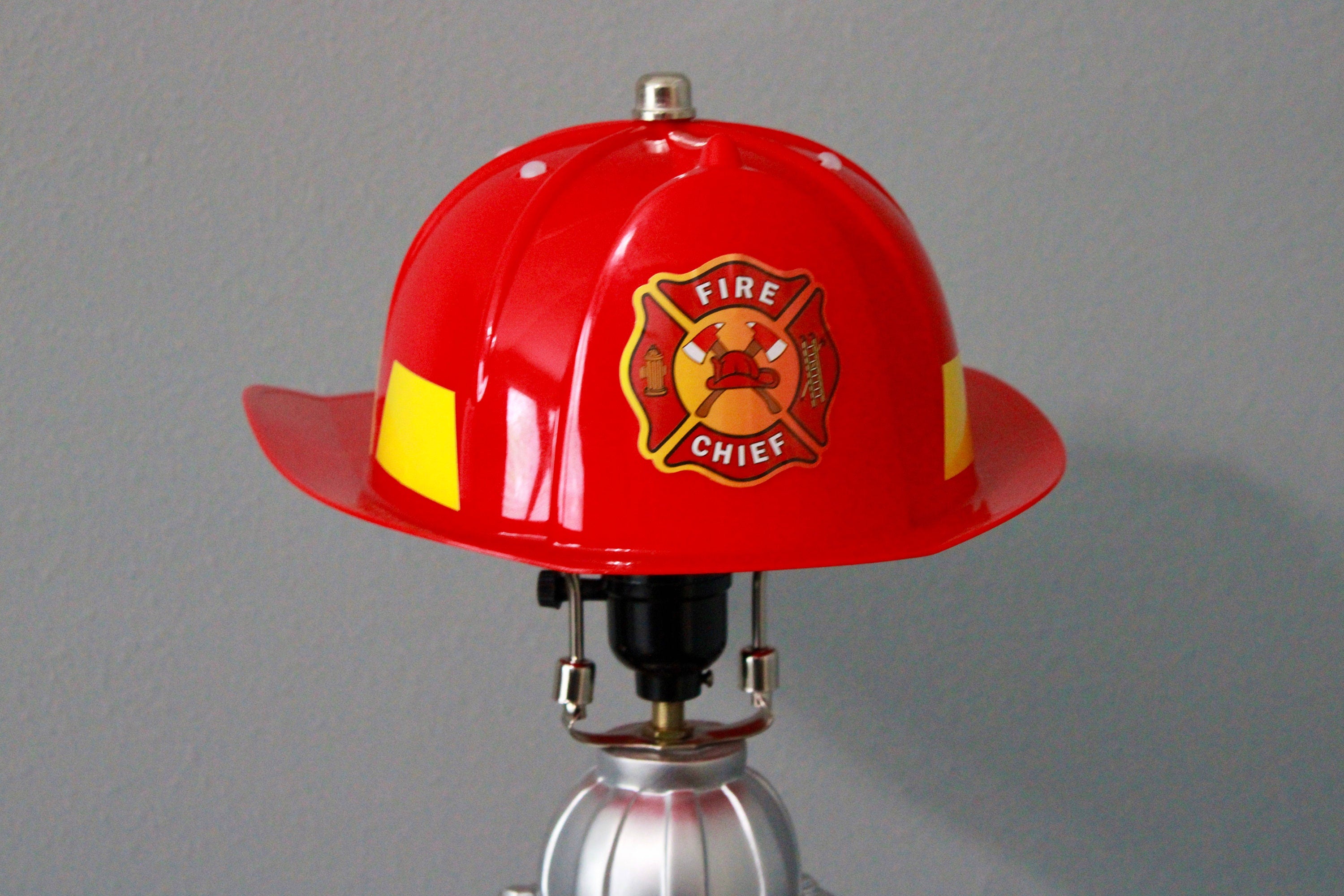 Firefighter Lamp / Firefighter Decor / Fire Decor