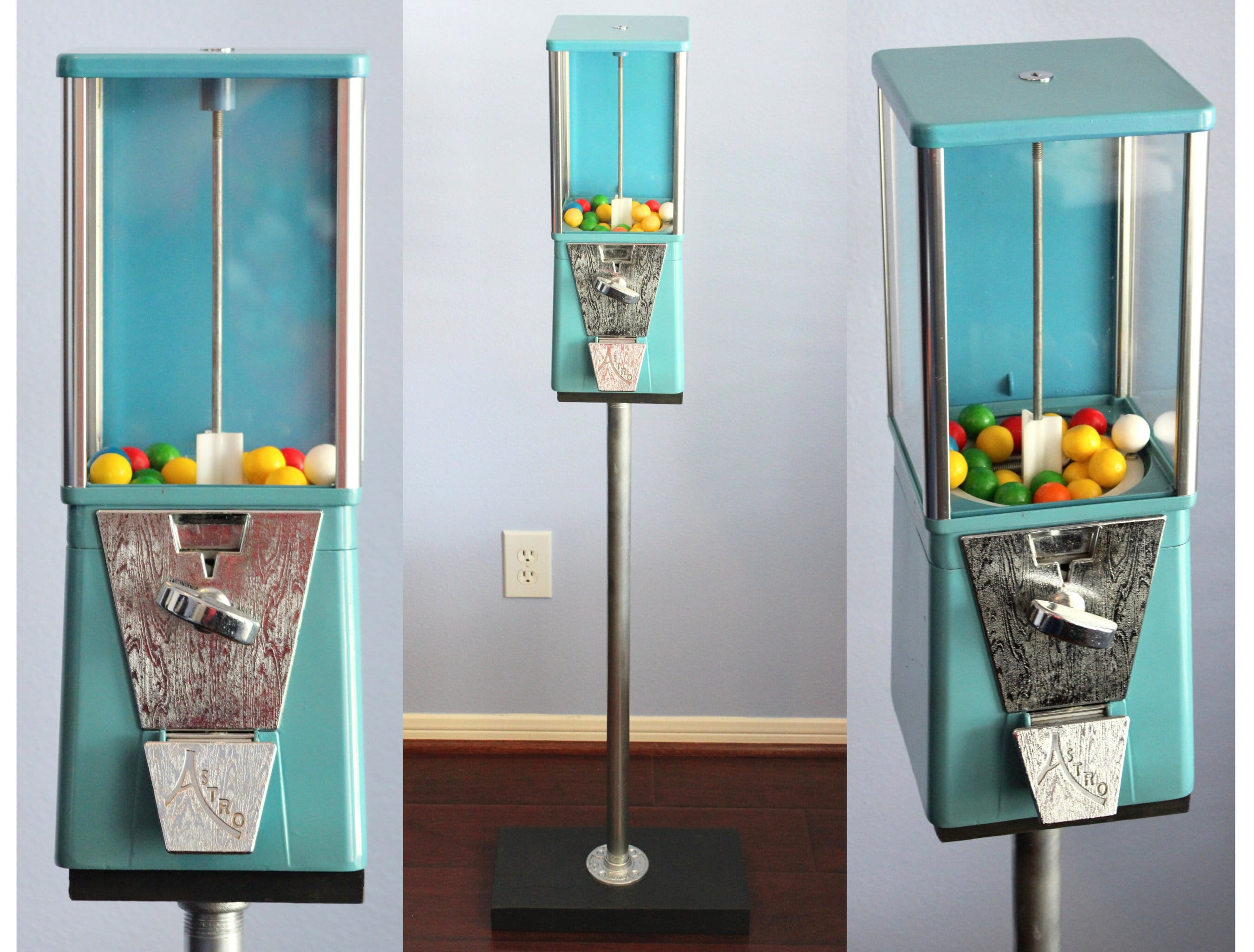Astro Gumball Machine – Vintage Coin-Operated Candy Dispenser | Retro Home Decor