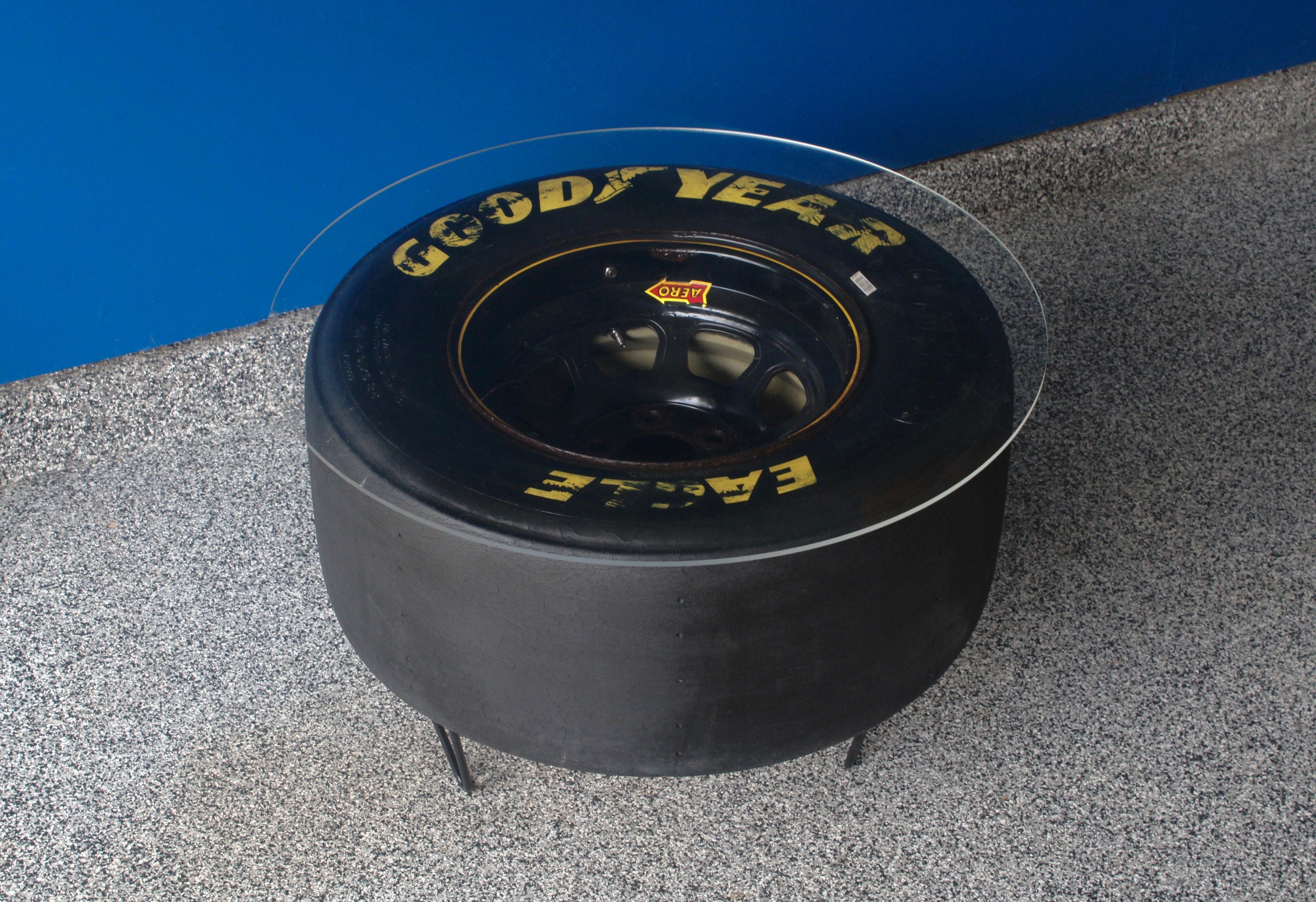 NASCAR Tire Table / Automotive Furniture / Racing Home Decor