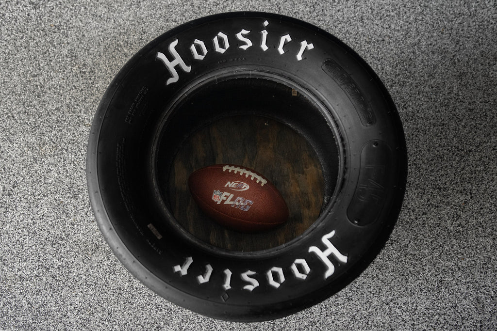 Hoosier Tire Table / Automotive Decor / Auto Coffee Table