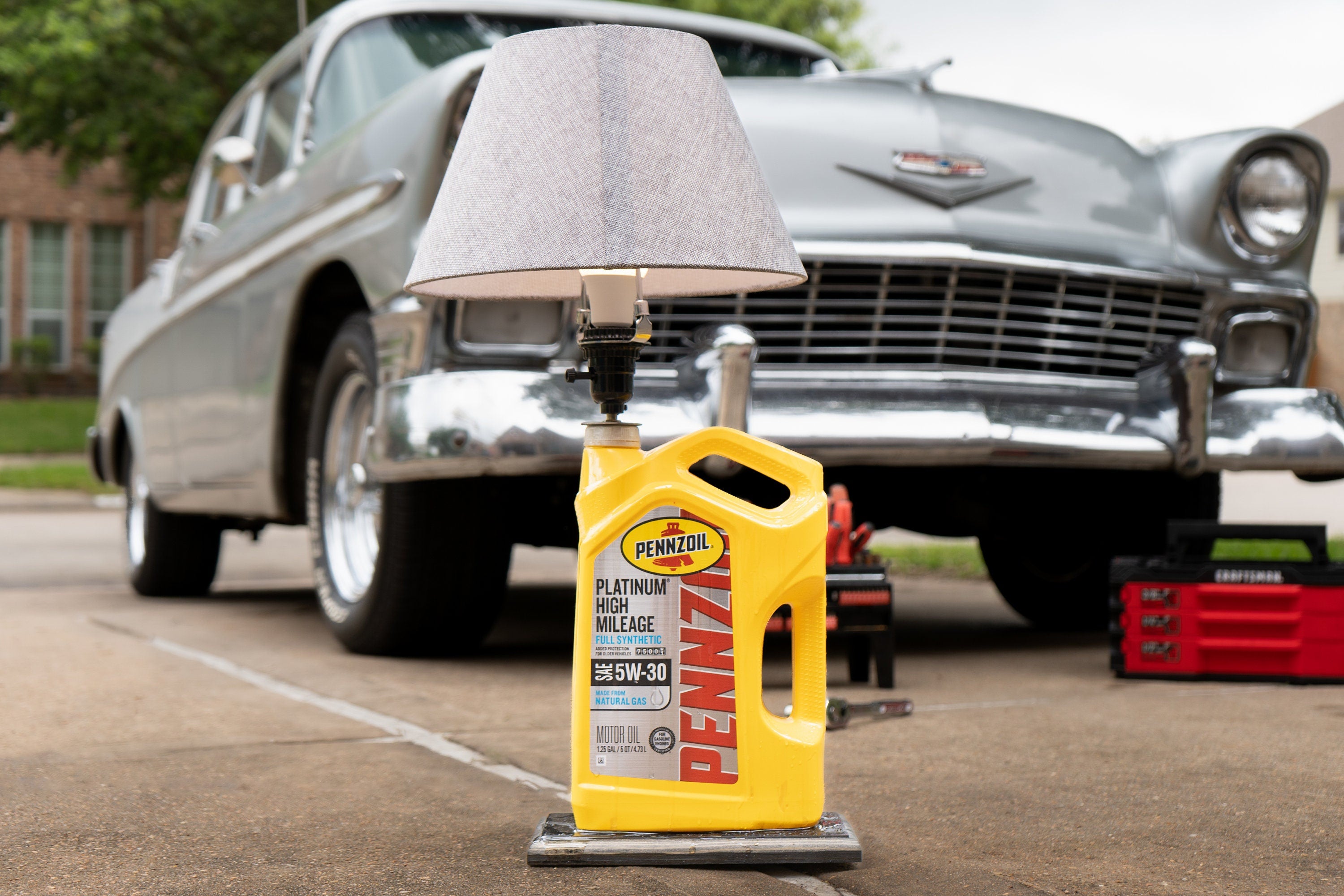 Motor Oil Lamp - Car parts Light / Car Shop office / Automotive Lamp