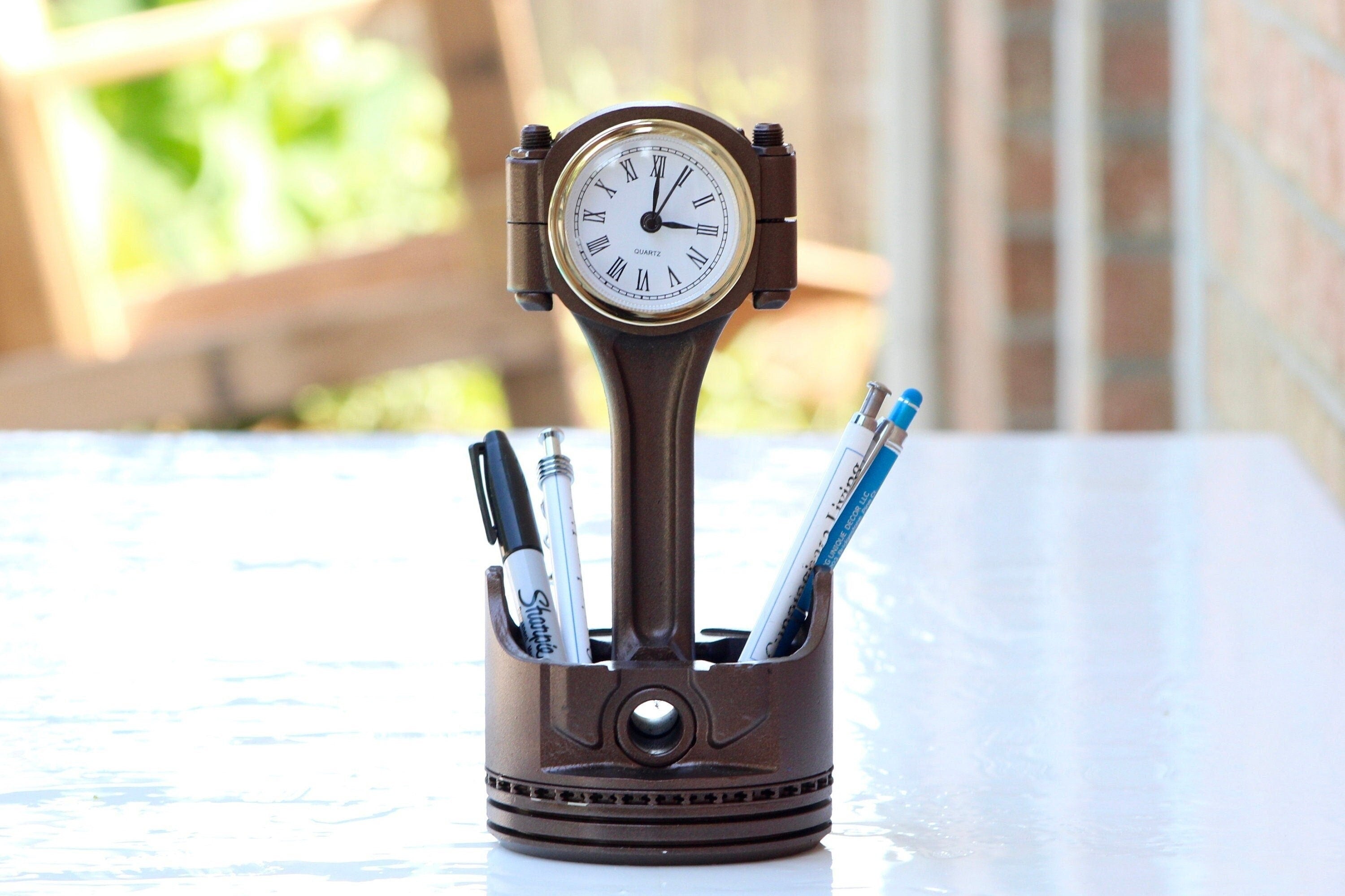 Piston Clock / Car Office Decor / Auto Home Art / Car Parts