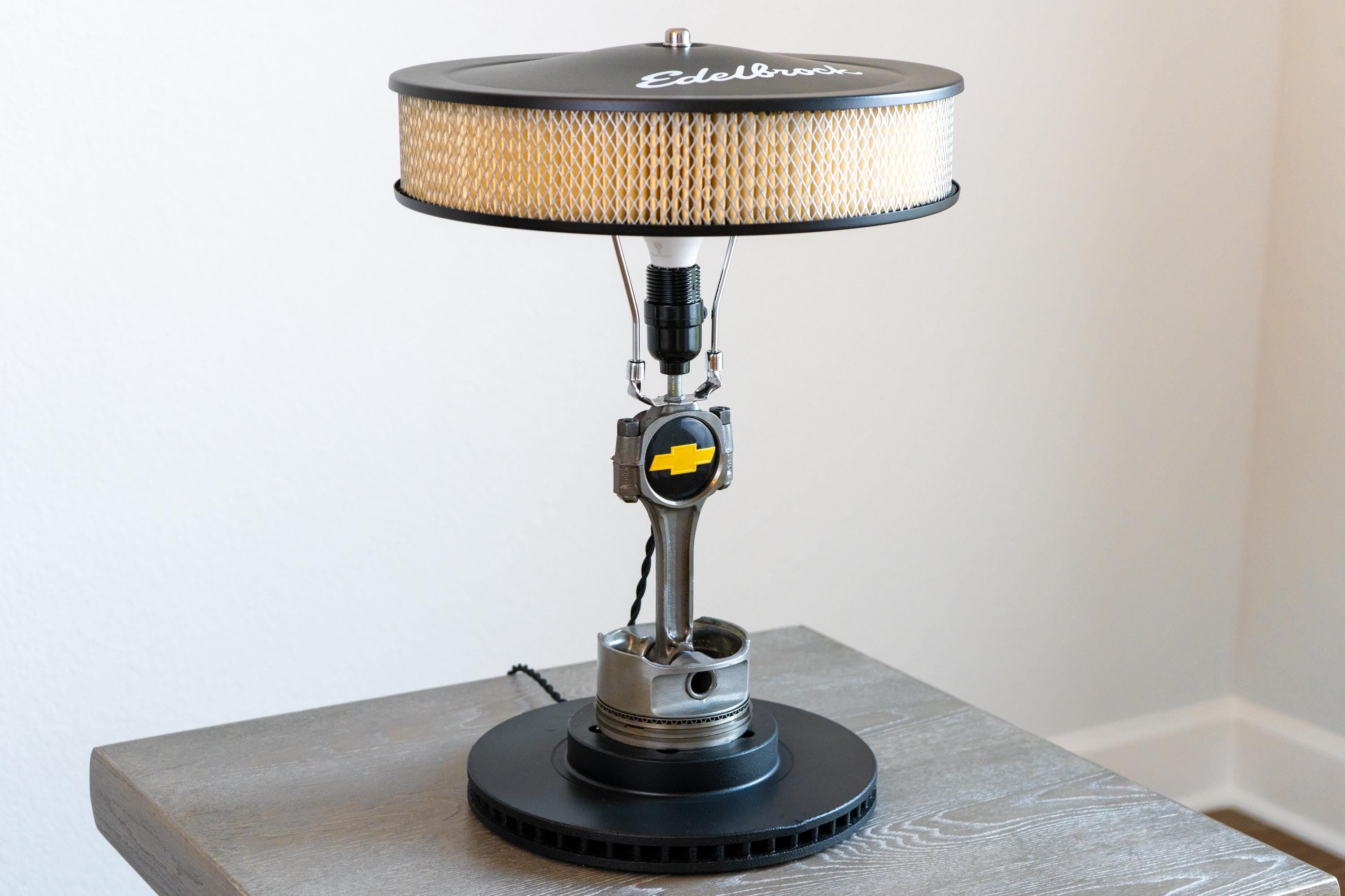 Chevy Piston Lamp / Car Parts Decor / Car Home Decor / Engine