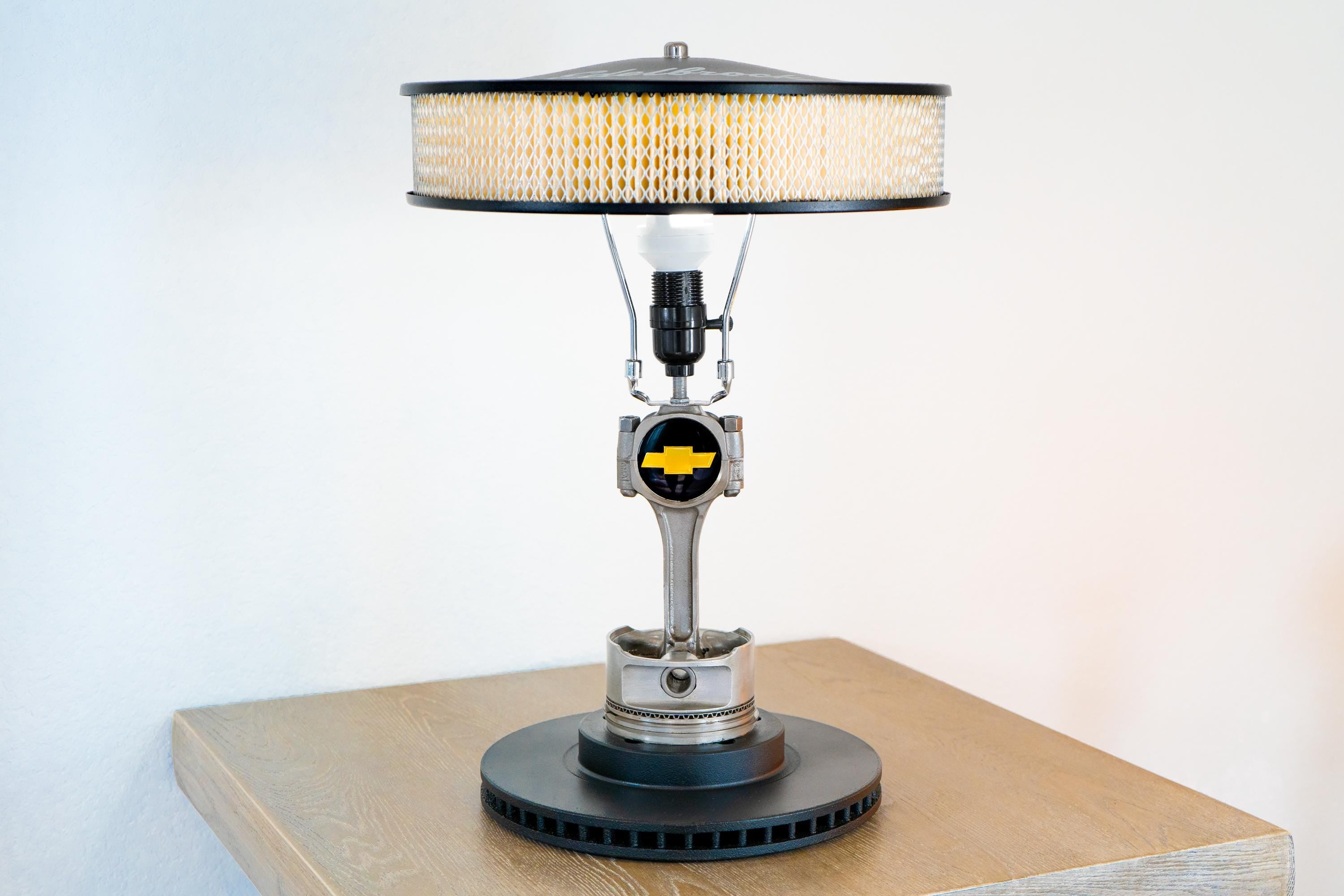 Chevy Piston Lamp / Car Parts Decor / Car Home Decor / Engine