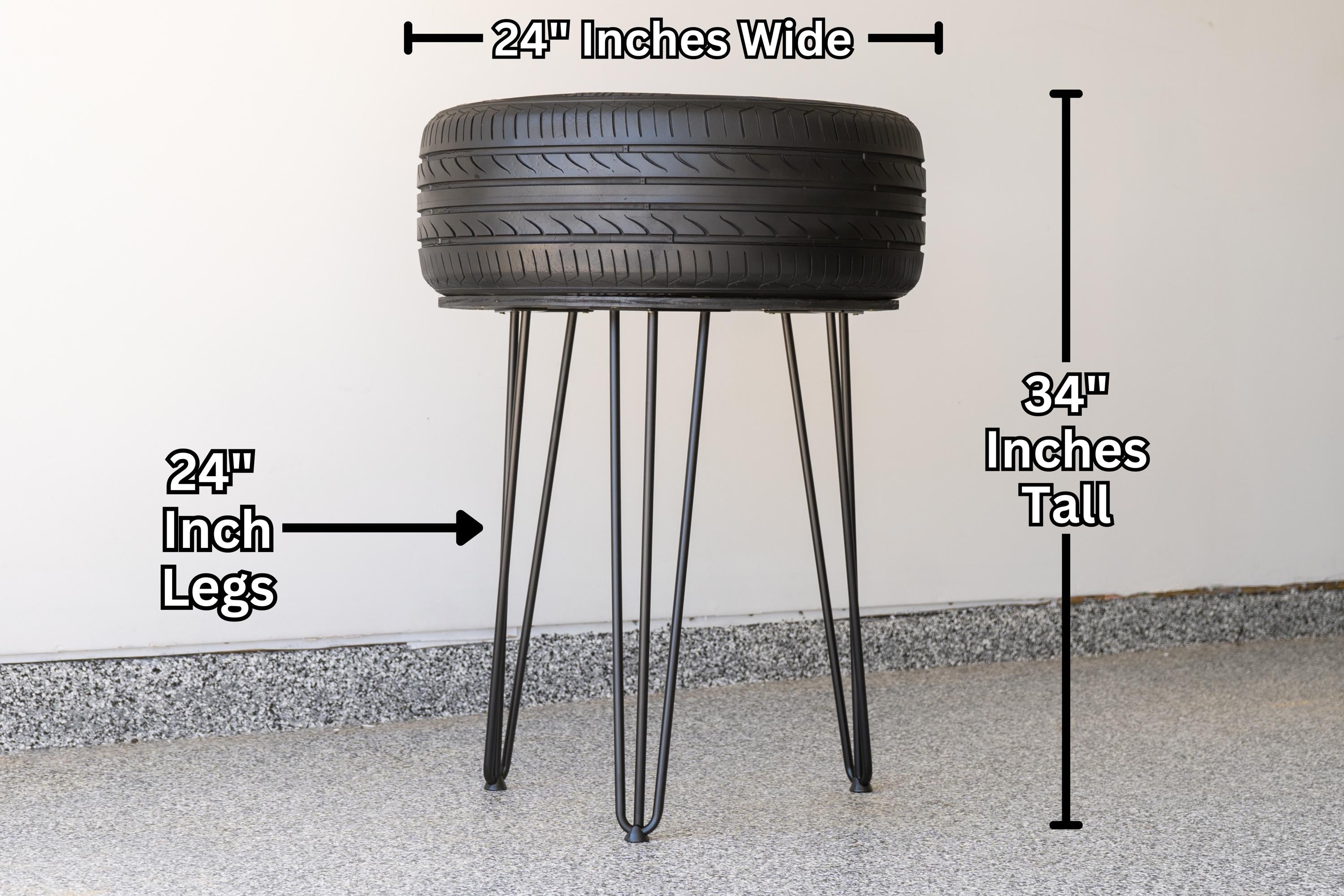Tire Table - Auto Parts Decor / Car Guy Furniture