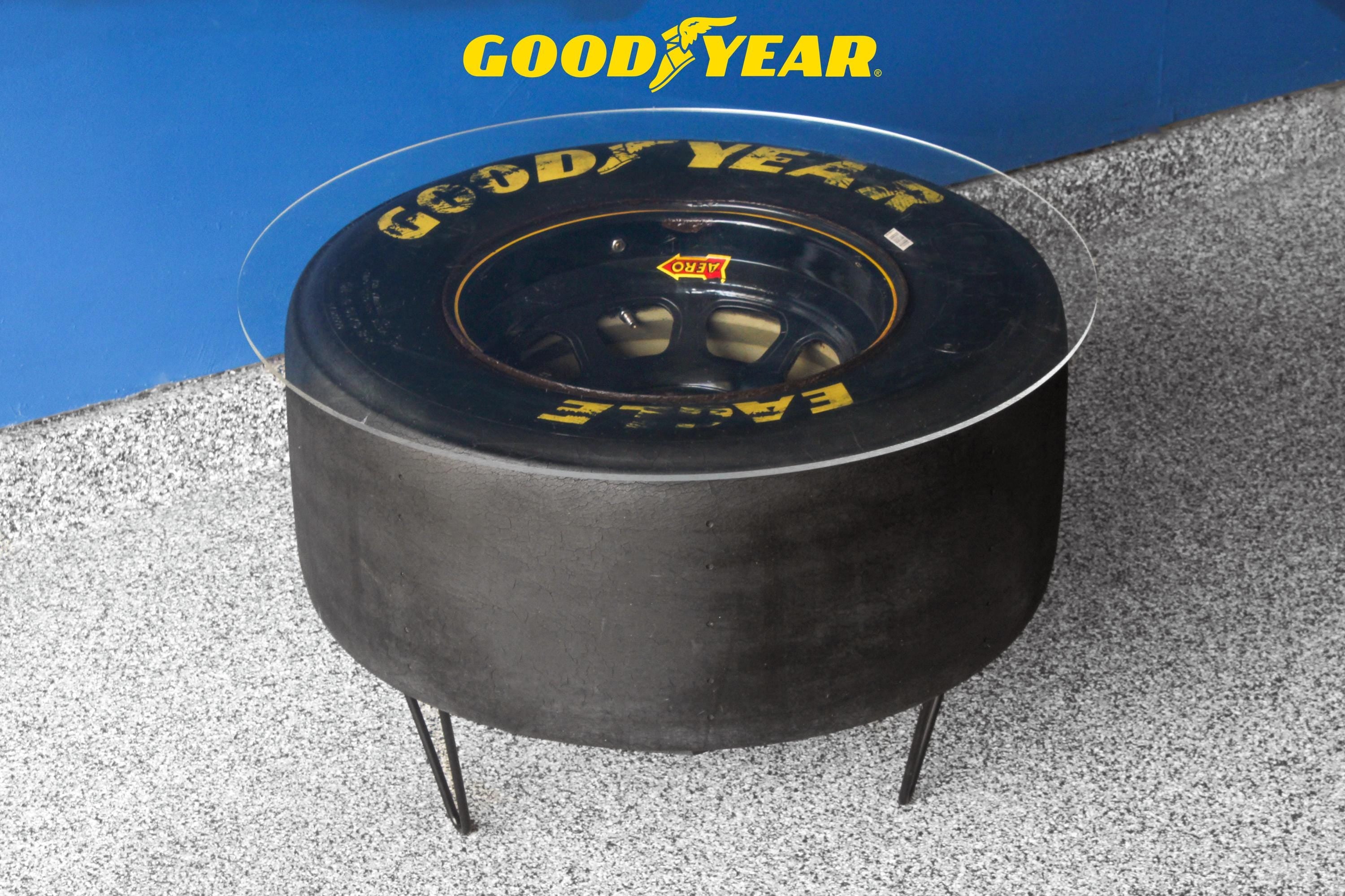 NASCAR Tire Table / Automotive Furniture / Racing Home Decor