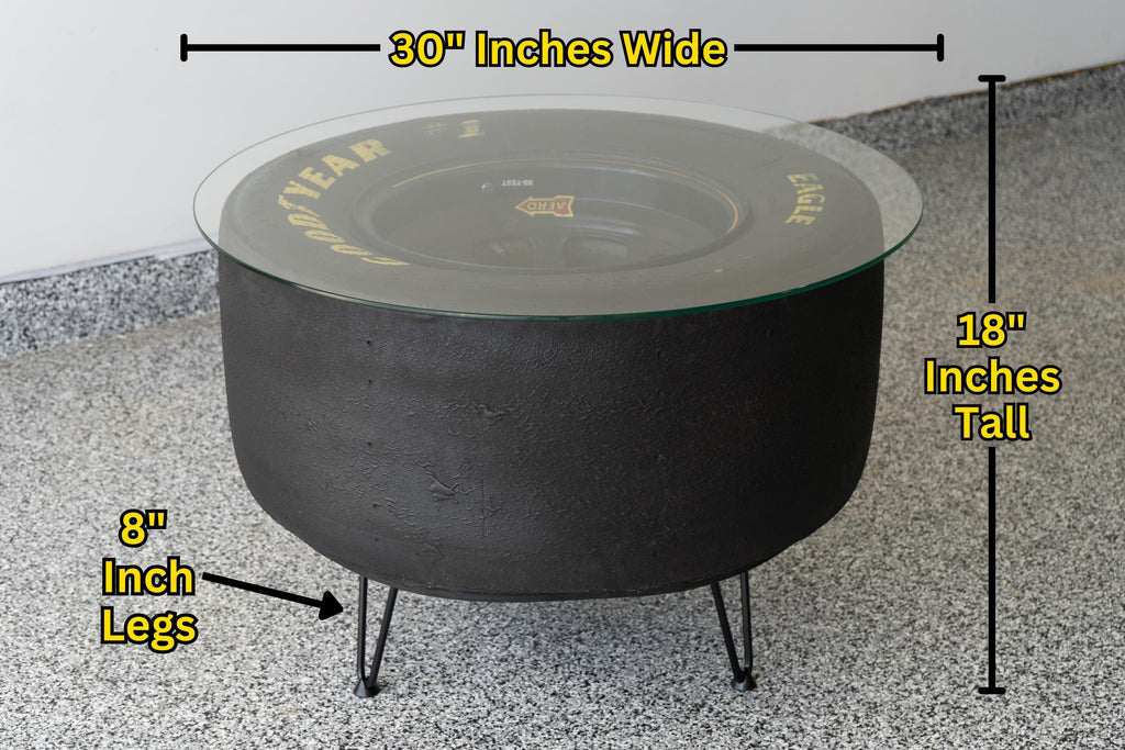 NASCAR Tire Table / Automotive Furniture / Racing Home Decor