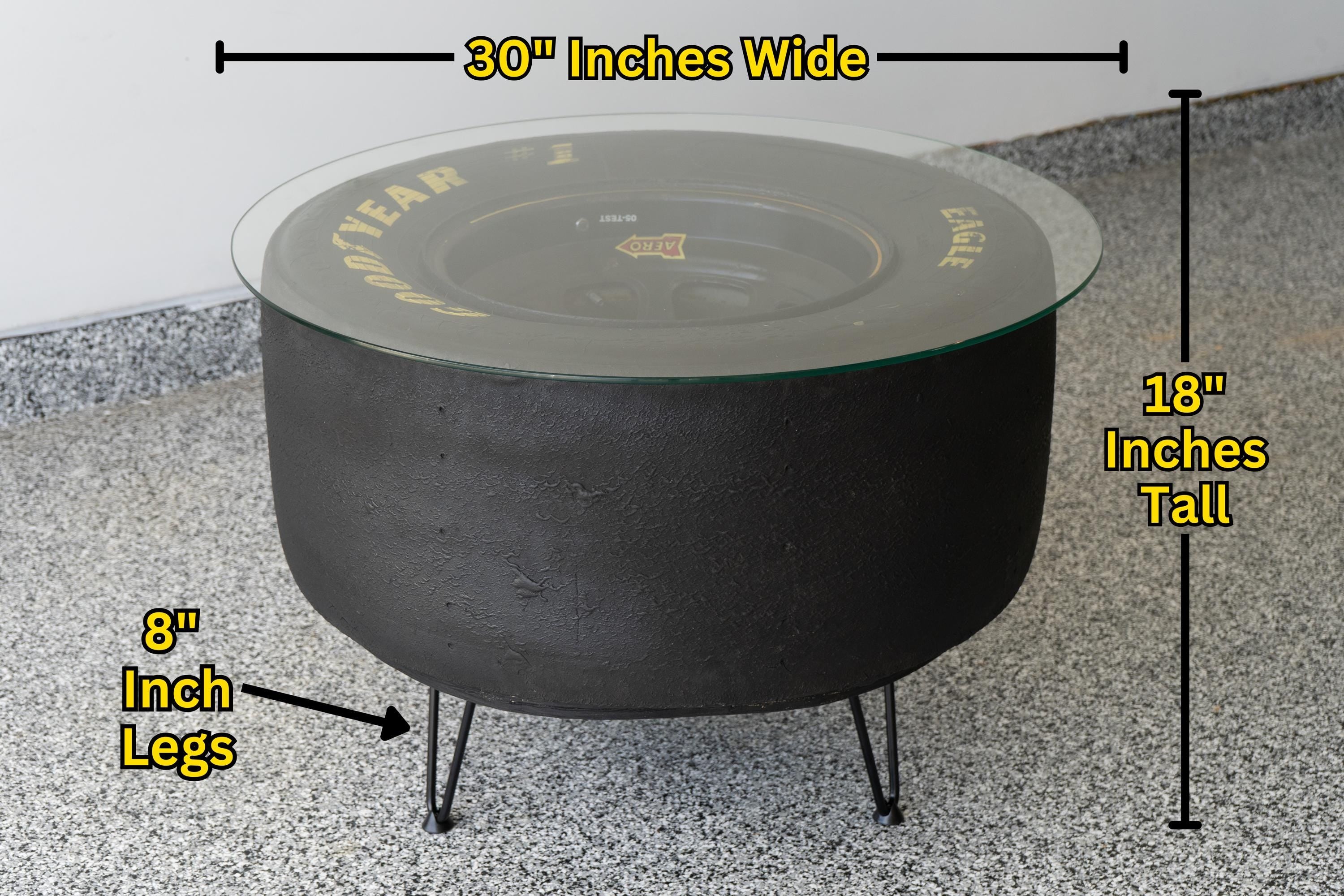 NASCAR Tire Table / Automotive Furniture / Racing Home Decor