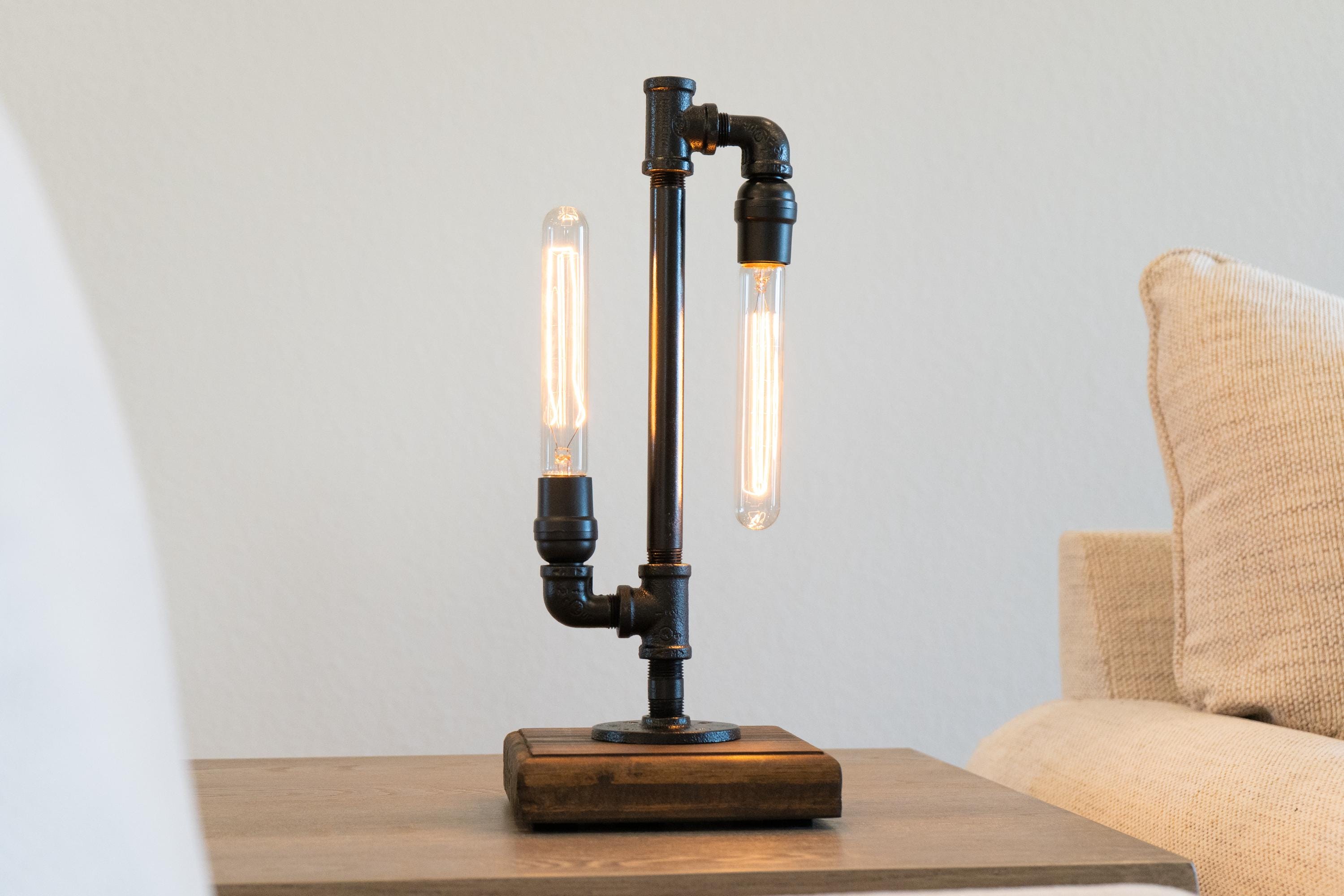 Industrial Pipe Lamp – Steampunk Edison Lamp / Industrial Home Lighting