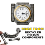 Car Office Clock - Automotive Clock | Metal Desktop Clock | Car Parts Clock