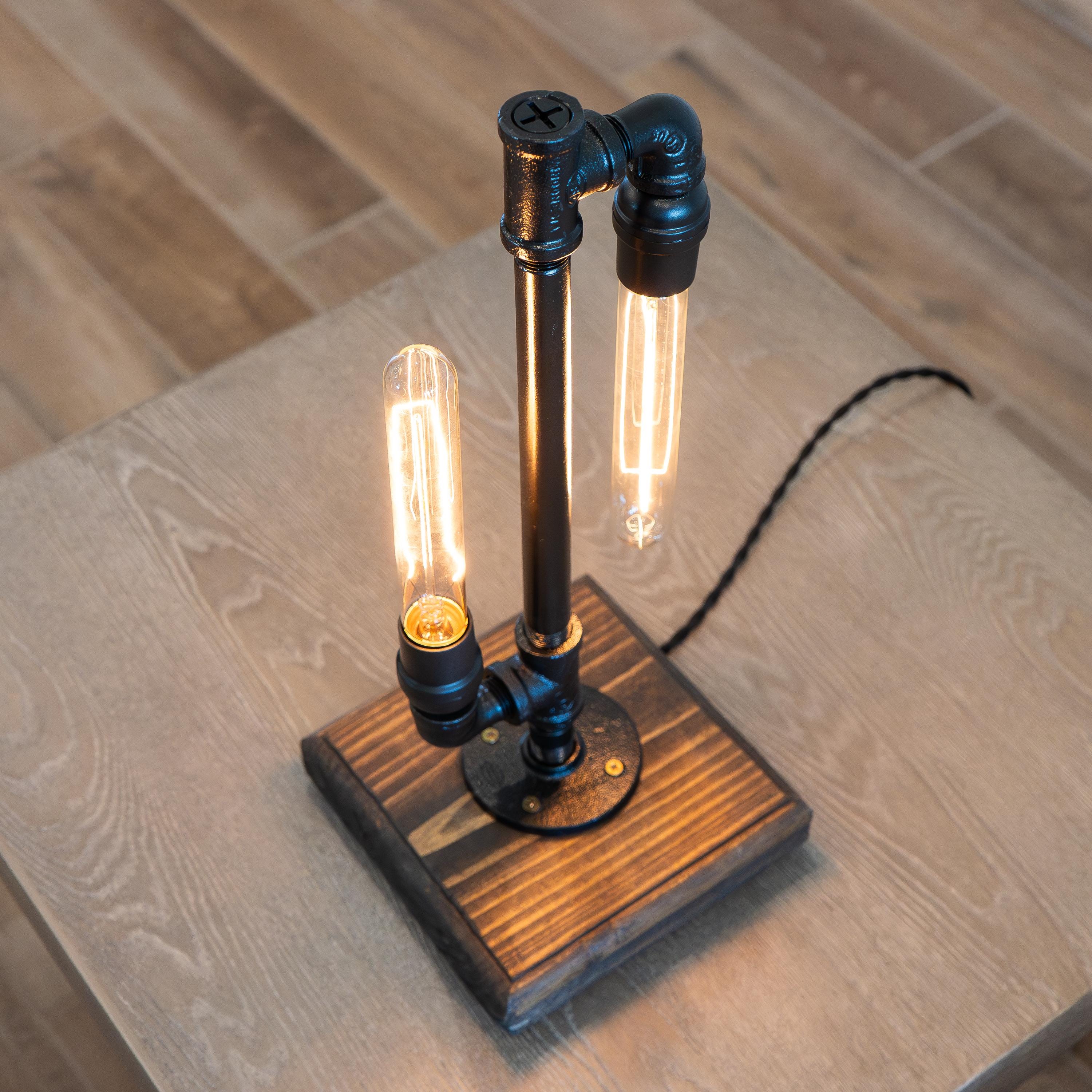 Industrial Pipe Lamp – Steampunk Edison Lamp / Industrial Home Lighting