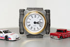 Car Office Clock - Automotive Clock | Metal Desktop Clock | Car Parts Clock
