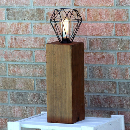 Rustic Wood Lamp