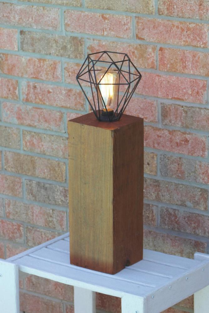 Rustic Wood Lamp