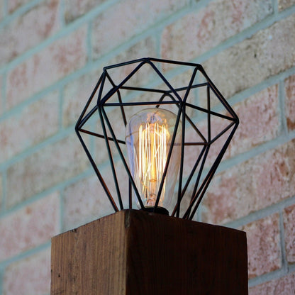 Rustic Wood Lamp