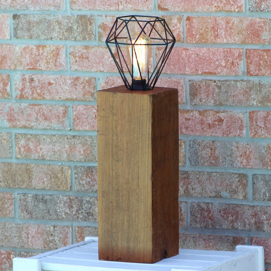 Rustic Wood Lamp